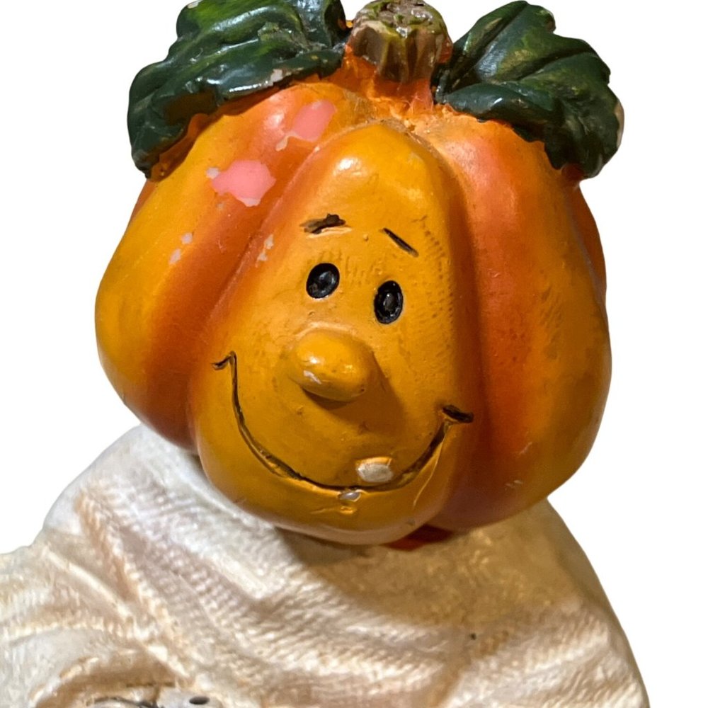 Halloween Small Table Top Shelf Figurines Cat Pumpkin - Picture 3 of 12